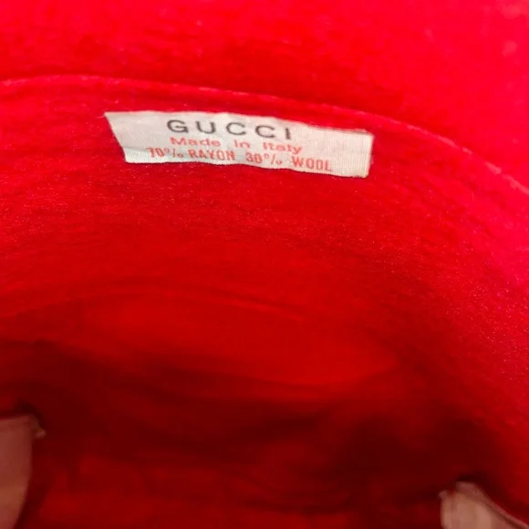 Gucci Vintage  Felt Shopper Tote Bag - Picture 4 of 15